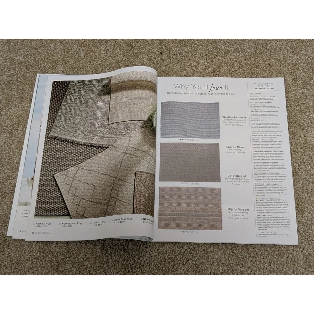 Frontgate Catalog April 2025 Look Book Interior & Outdoor Furniture Decor Design